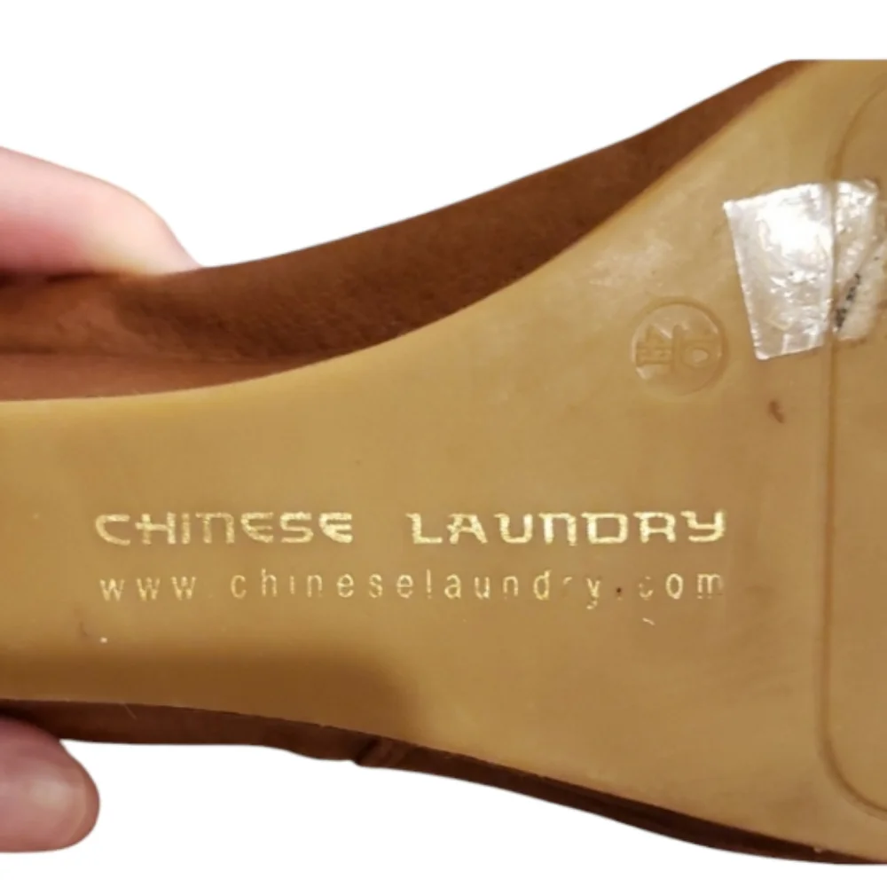 Chinese Laundry Women's‎ Tan Wedge Ankle Boots size 10